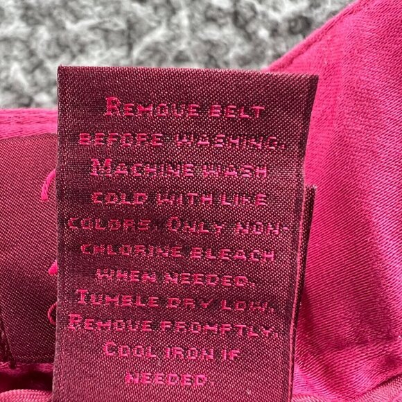 212 Collection Womens Crop Pants 16 Pink High Rise Zip Front Capris Stretch‎ - Picture 8 of 12